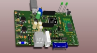 Adapter 3D model board view